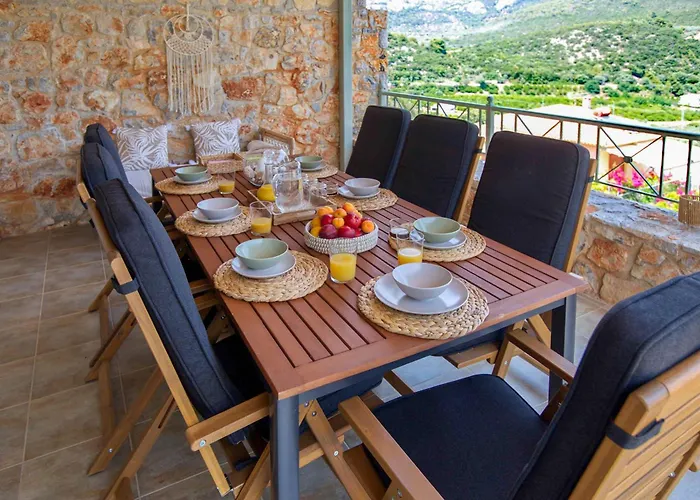 ヴィラ Aether Panorama Pool Retreat Epáno Epídhavros