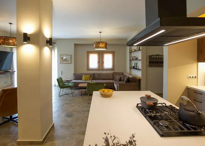 Villa Aether Panorama Pool Retreat Epáno Epídhavros