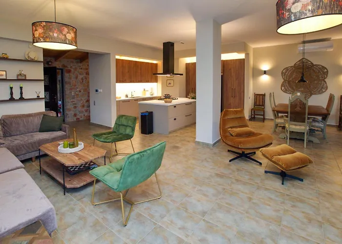 ヴィラ Aether Panorama Pool Retreat Epáno Epídhavros